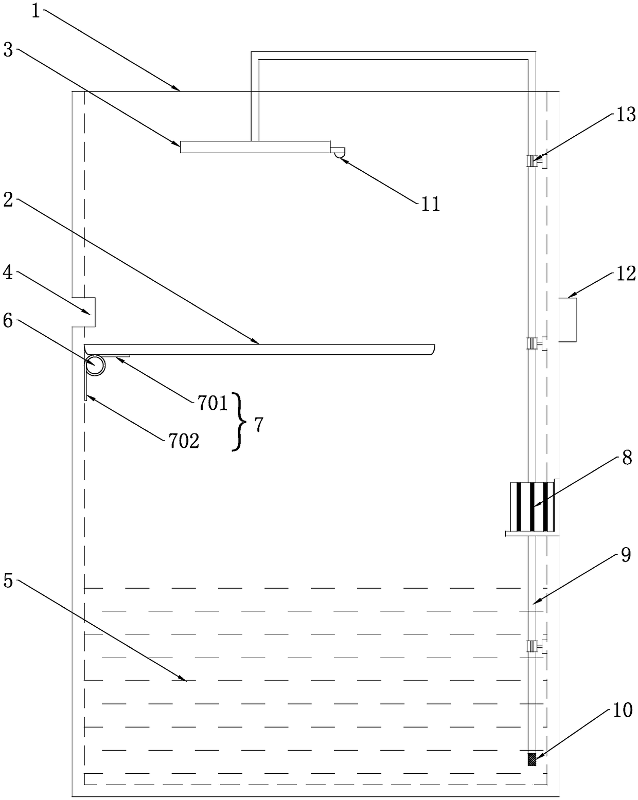 Indoor ant trapping and killing device