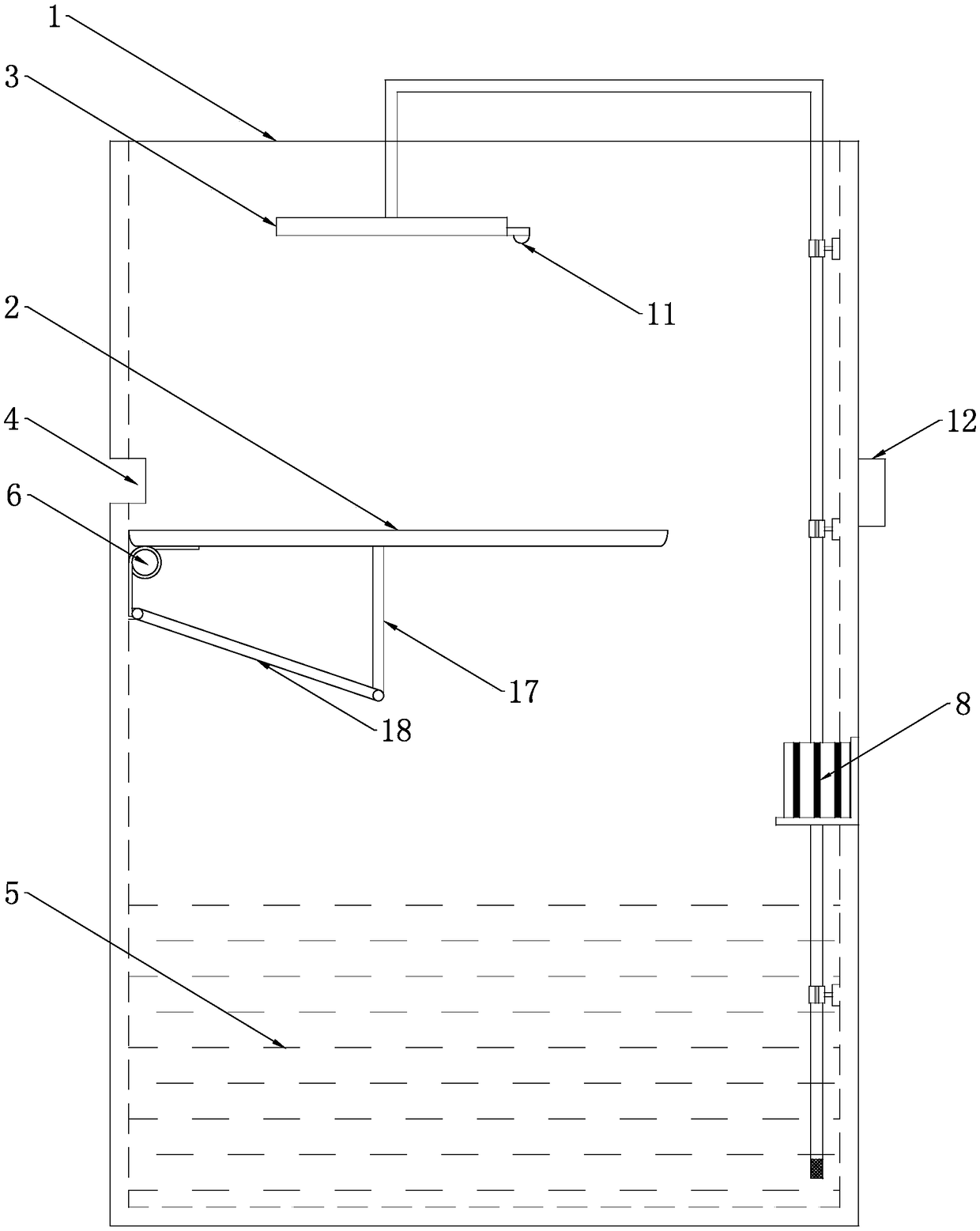 Indoor ant trapping and killing device