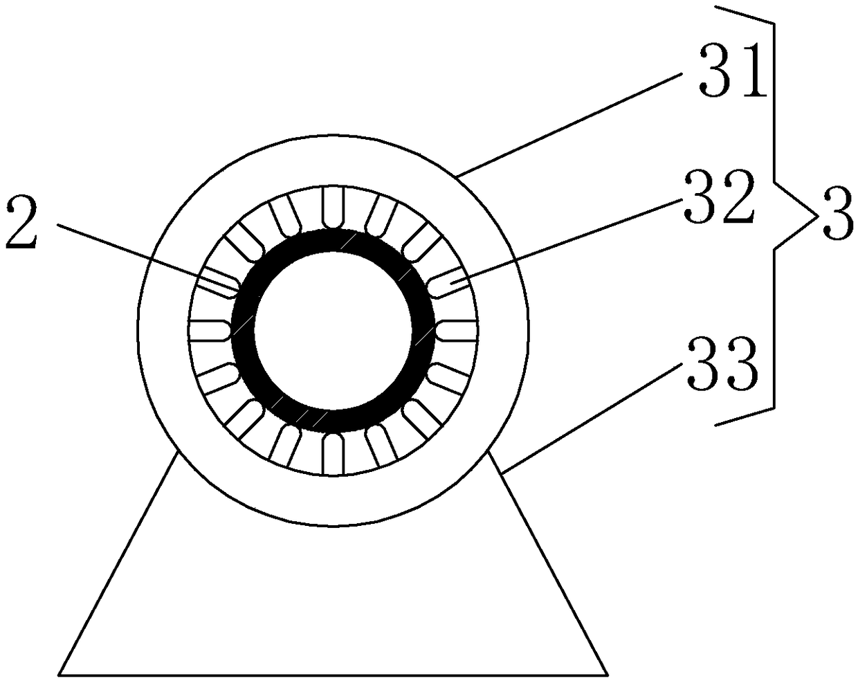 Steel pipe grinding device