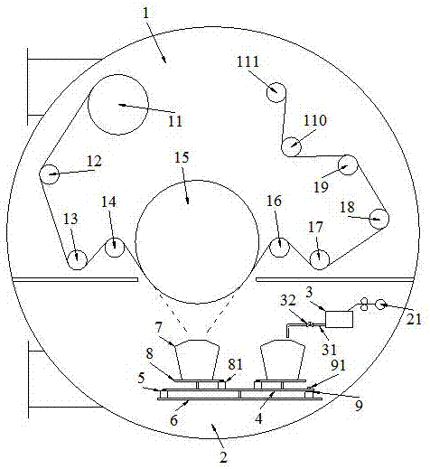 Full-aluminum type metallized film and vacuum coating device thereof