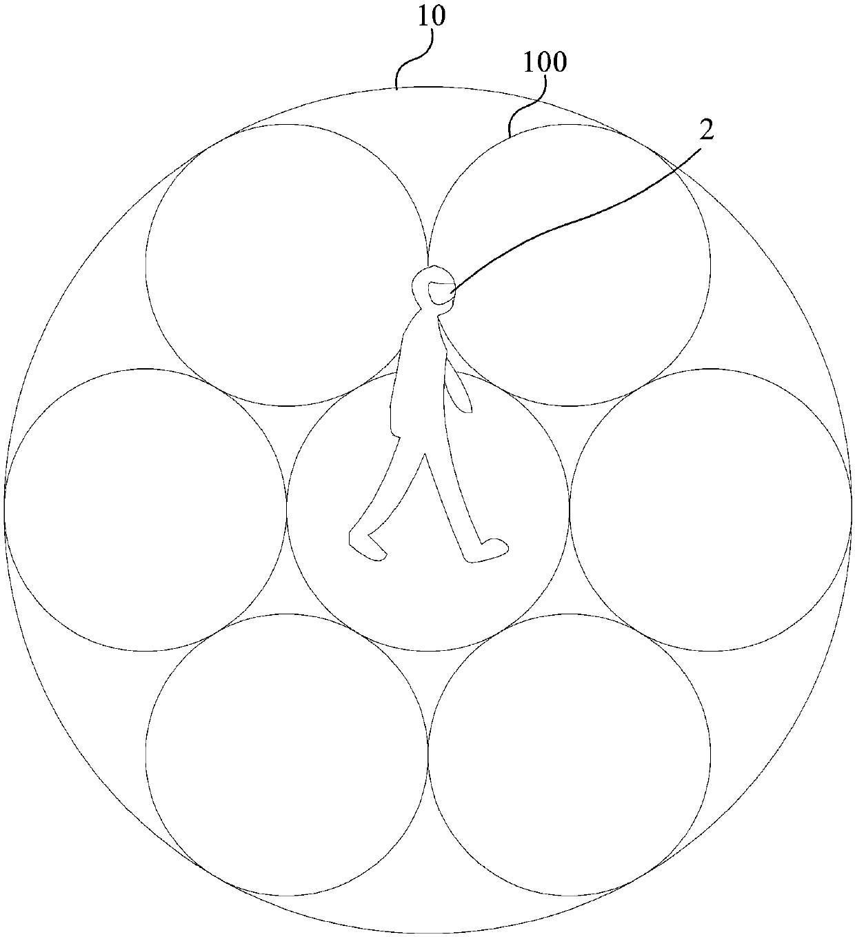 A redirecting virtual reality space system and a method thereof