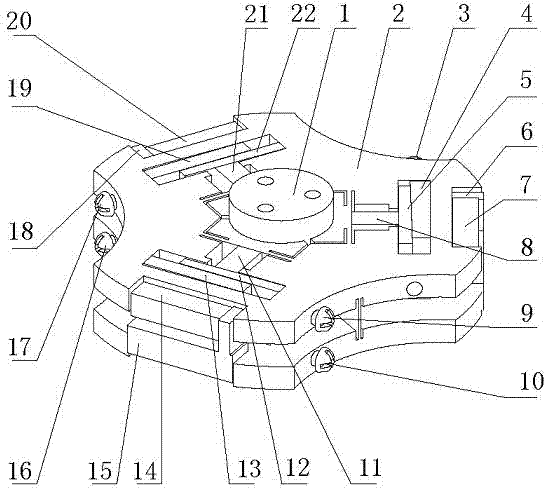 Inchworm type multi-degree of freedom piezoelectric driving device