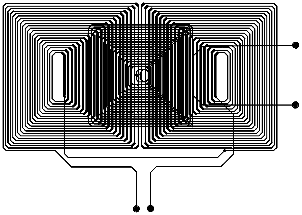 Multilayer PCB differential eddy current detection sensor