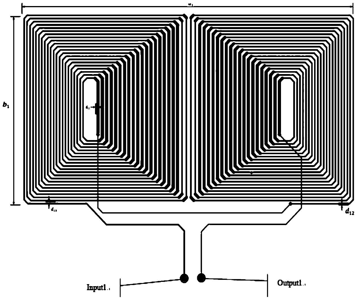 Multilayer PCB differential eddy current detection sensor