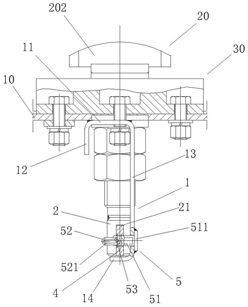 Underslung spin lock locking device and using method