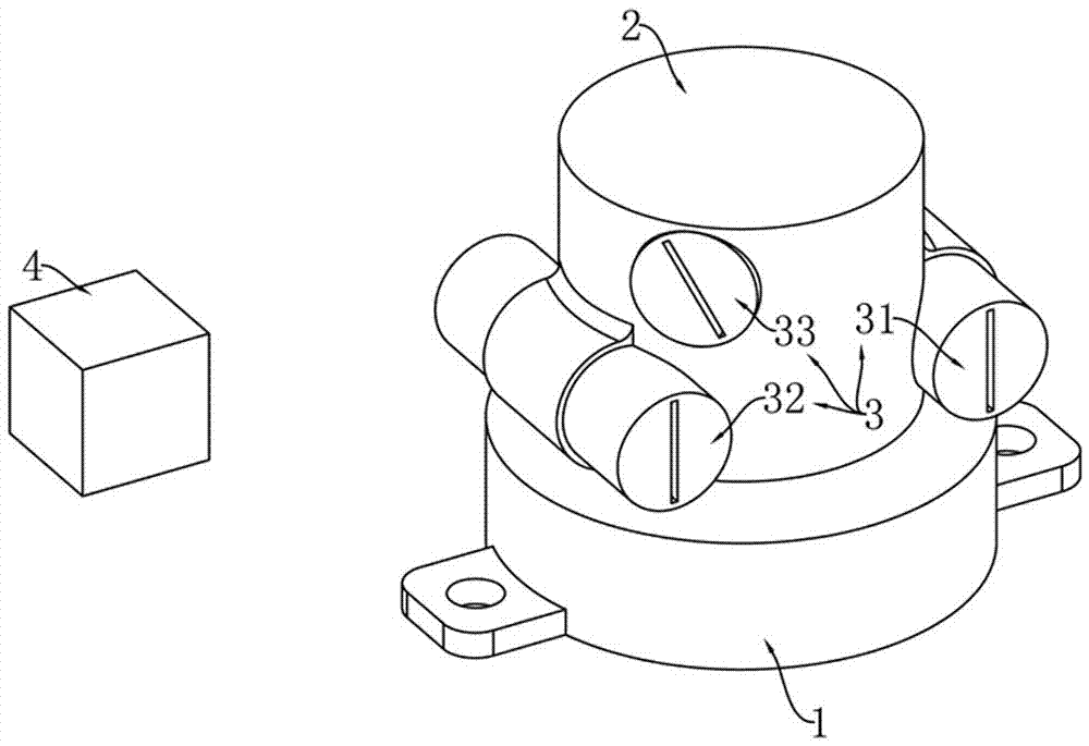 Point target space distance measurement positioning device and method