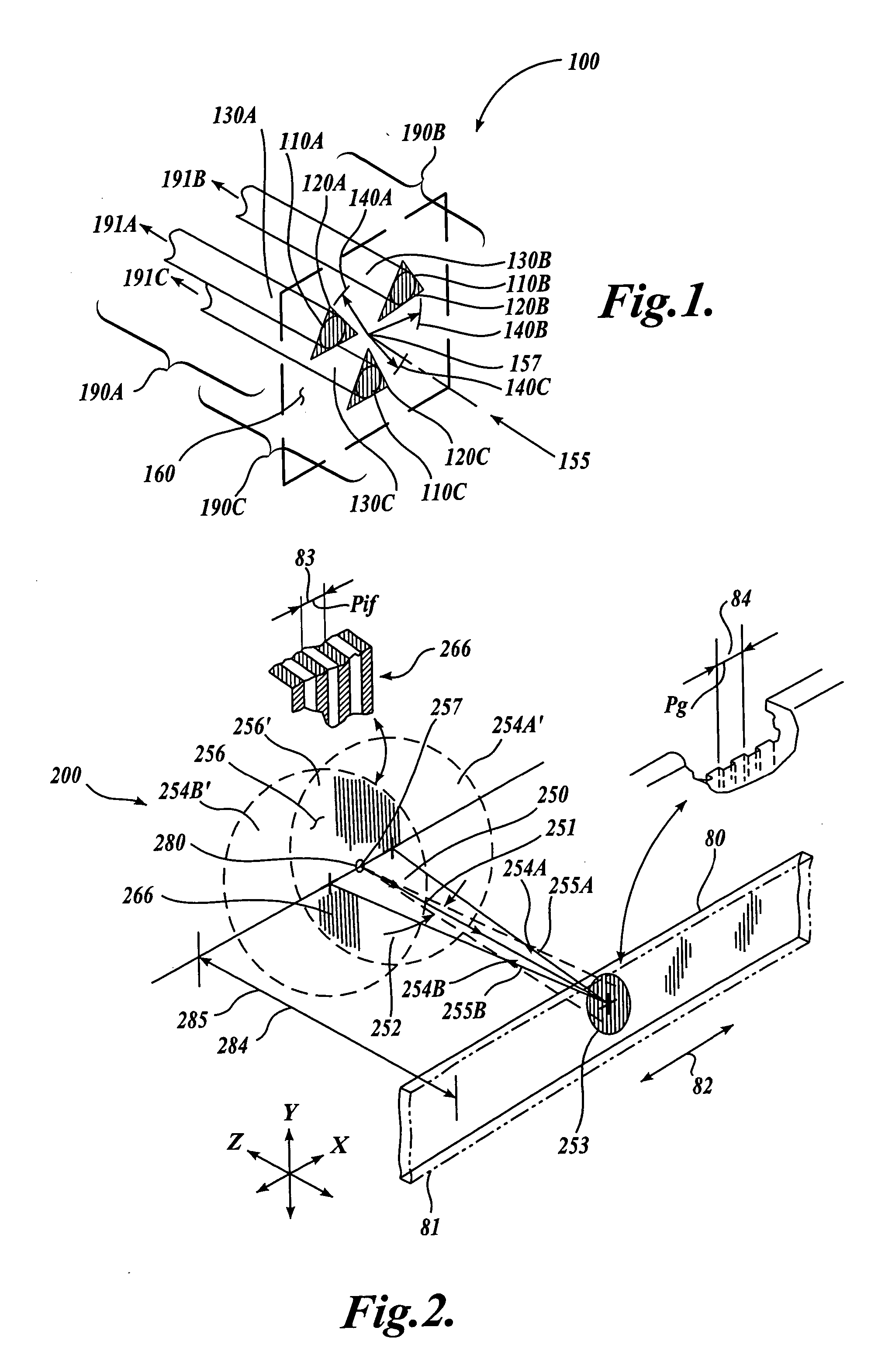 Interferometric miniature grating encoder readhead using fiber optic receiver channels