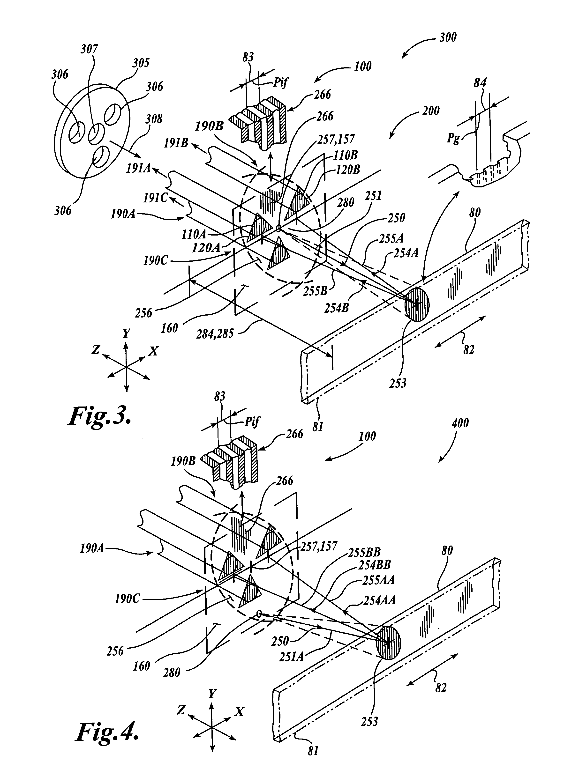 Interferometric miniature grating encoder readhead using fiber optic receiver channels