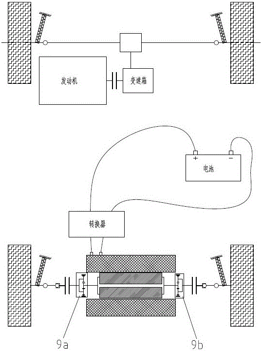 Auxiliary electric rear axle of front-drive vehicle