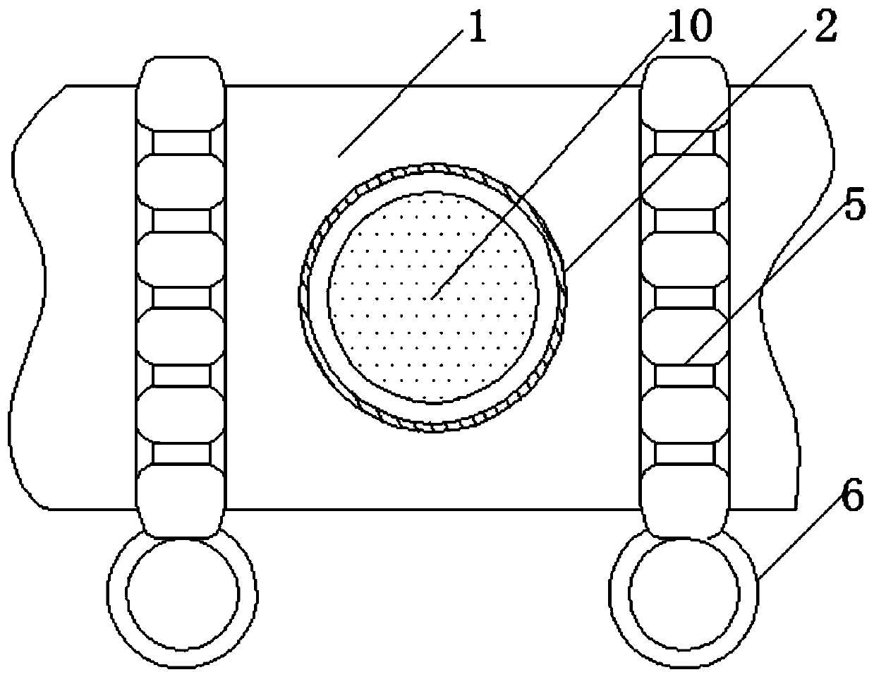 Pipeline device for sewage treatment by utilizing negative pressure adsorption principle