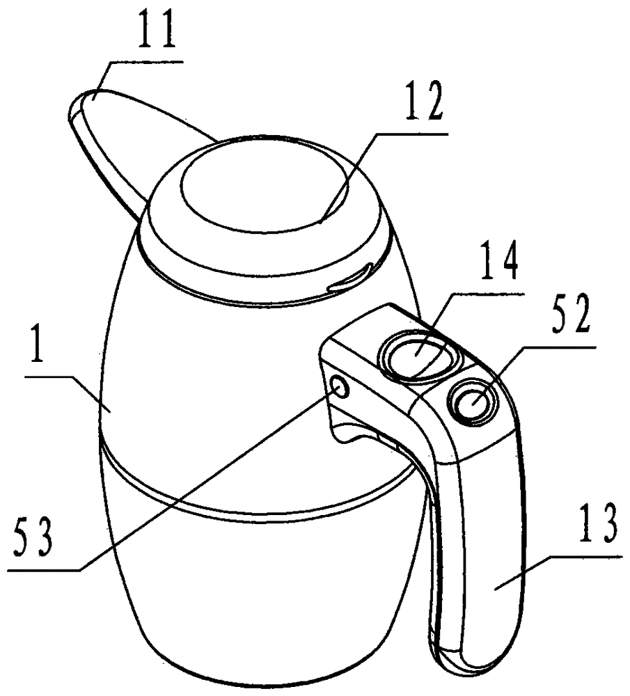 An edible oil pot with intelligent metering electric output