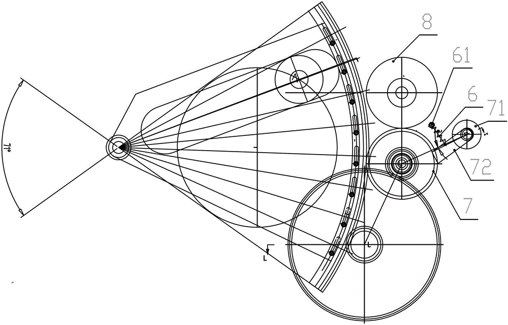 Wire feeding mechanism of spring machine