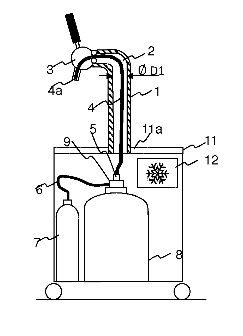 Beverage Dispensing Unit with Openable Pinch Valve