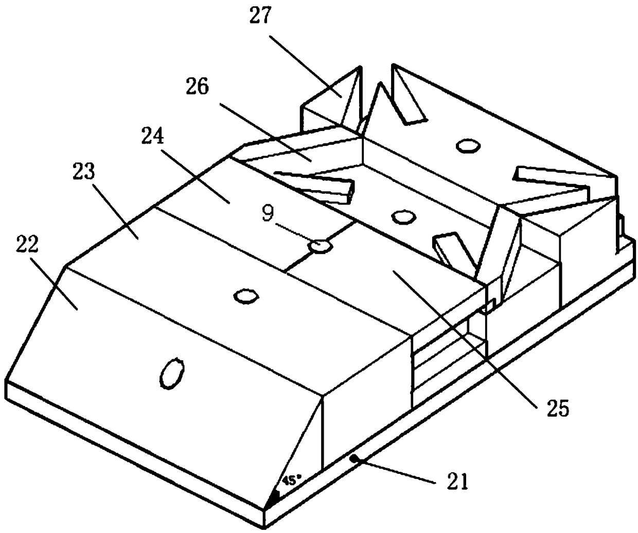 An auxiliary device for general X-ray photographing body position in medical imaging