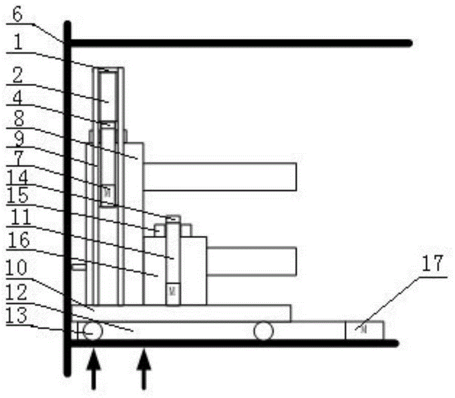 Automatic clamping apparatus of switch dolly