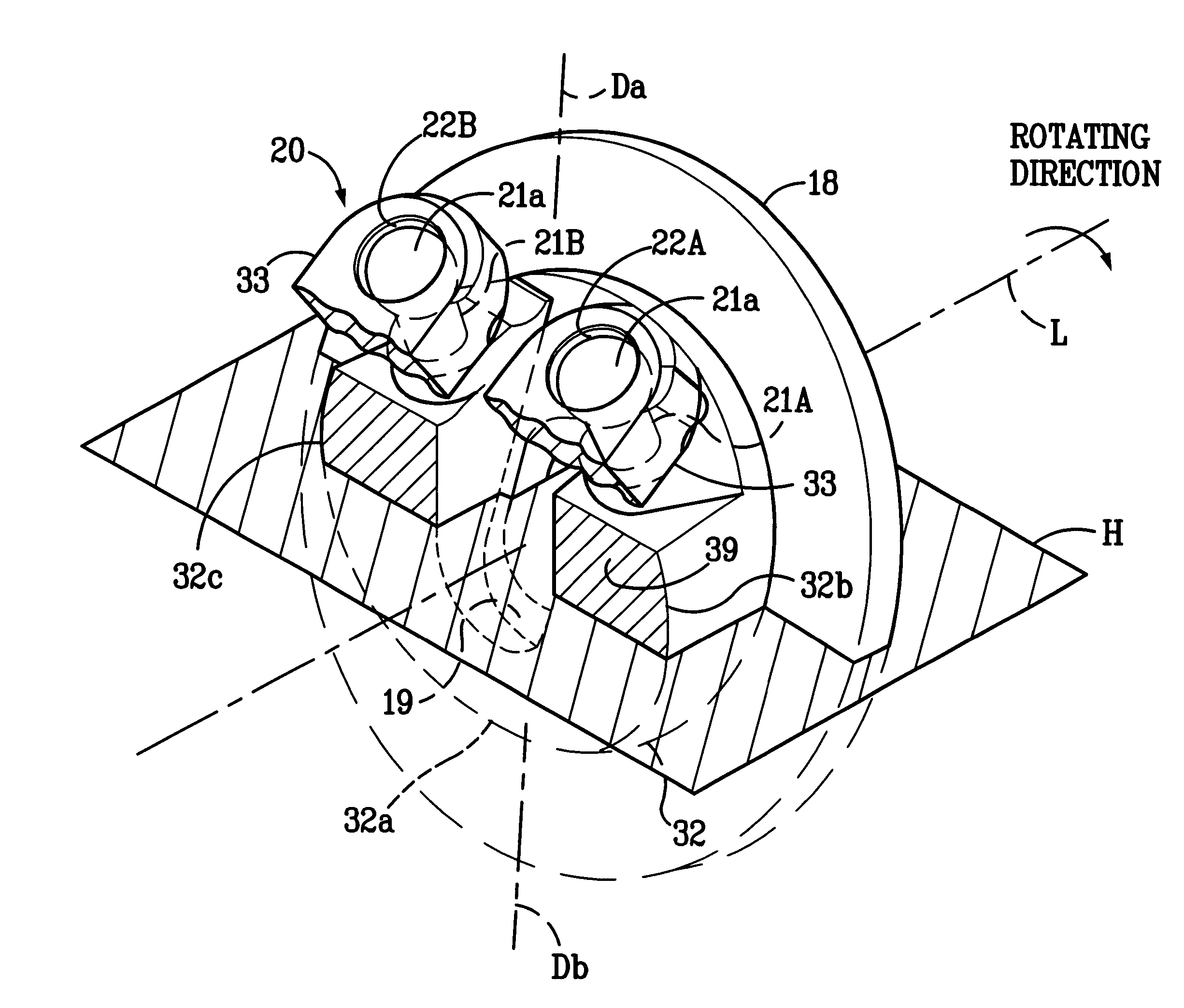 Variable capacity refrigerant compressor having an inclination limiting means to interrupt compressive forces on a hinge mechanism