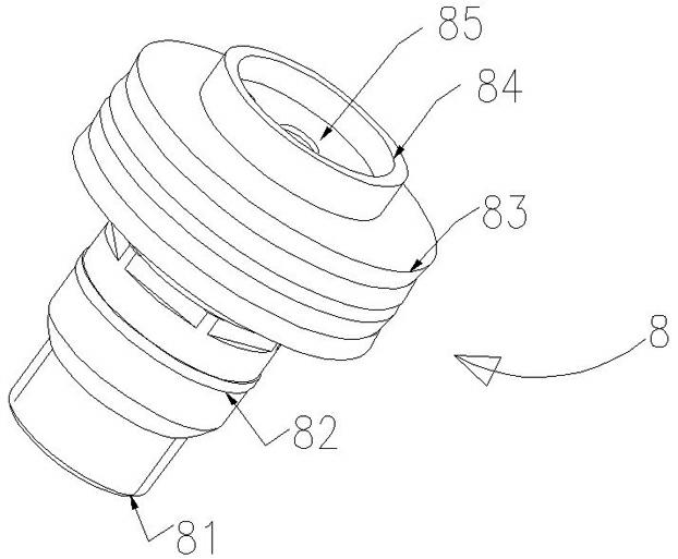 Thyristor valve section and crimping method thereof