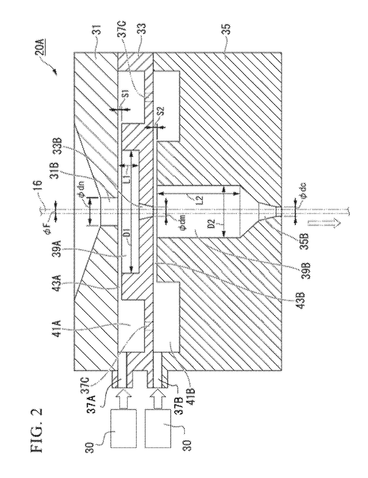 Bare optical fiber coating device and bare optical fiber coating method