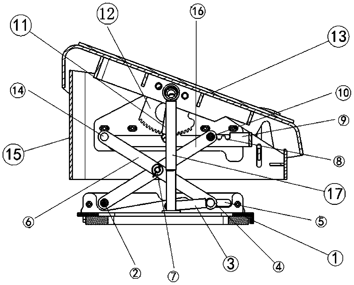 An adjustable driver's pedal for an urban rail vehicle