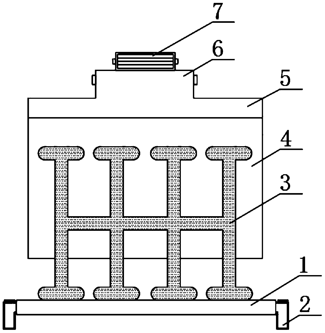 Communicated pulsating heat pipe type electronic component heat dissipation device