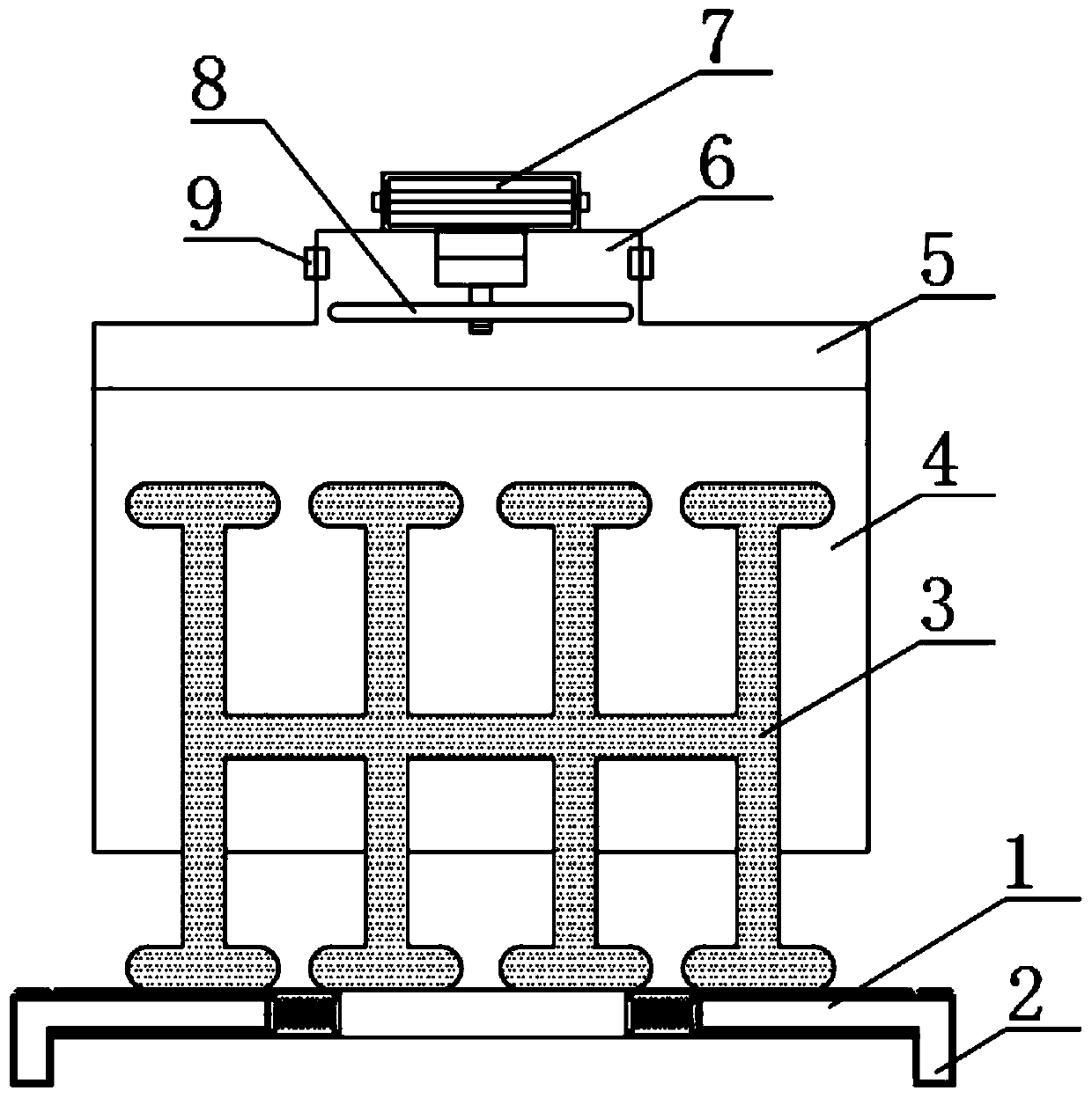 Communicated pulsating heat pipe type electronic component heat dissipation device