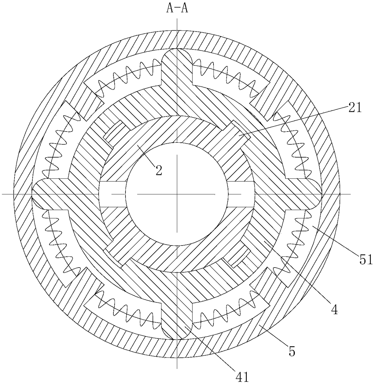 Industrial waste gas treatment device