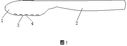 Knife-shaped tongue scraper and preparation method for mouthwash of knife-shaped tongue scraper