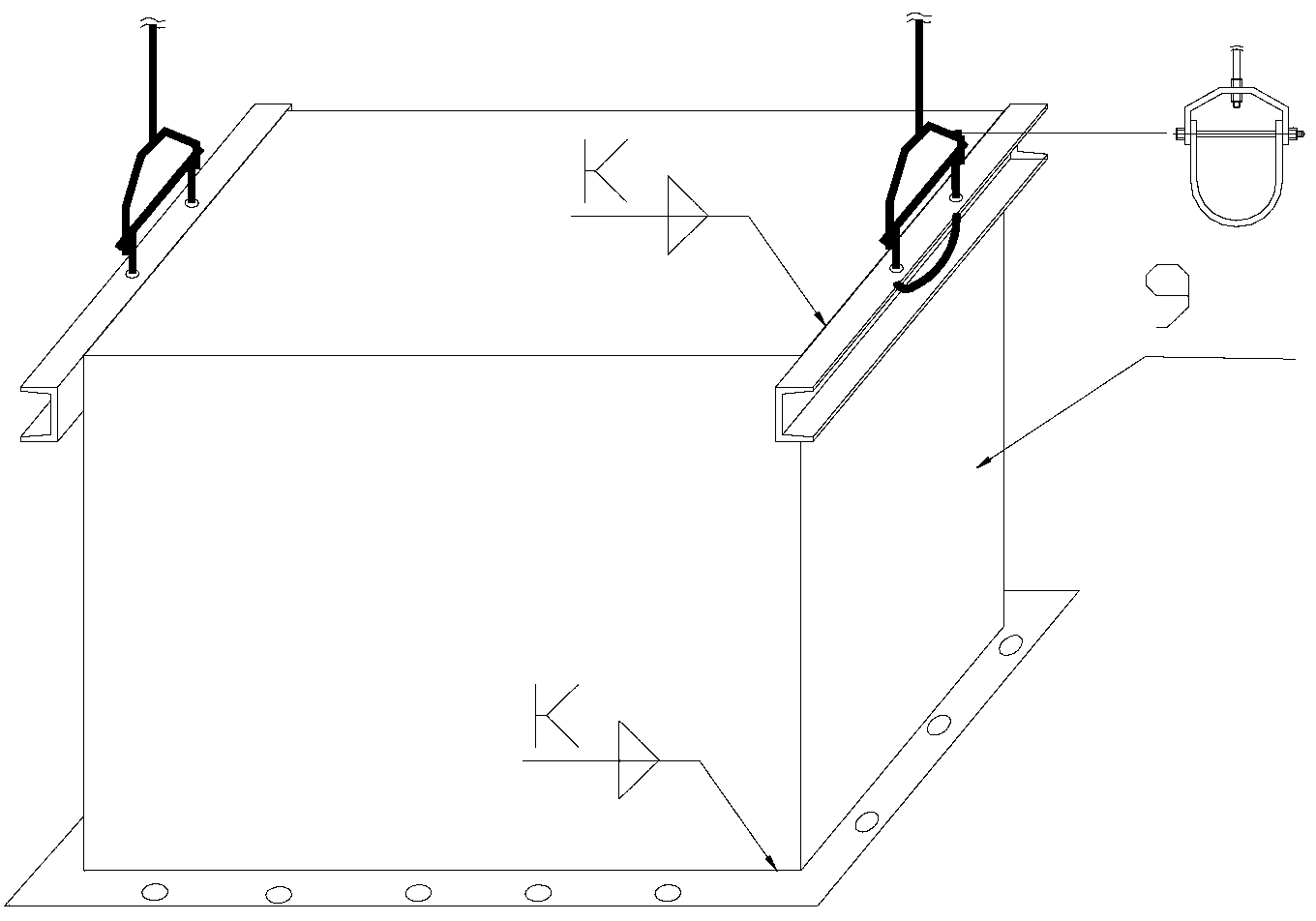 Construction method for hoisting engineering tube well stand pipe of high-rise building