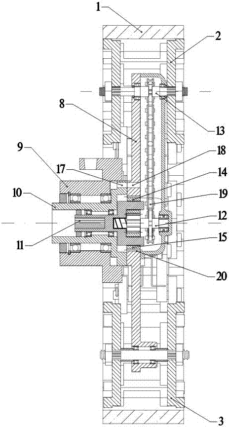 Planetary differential all-terrain track wheel structure