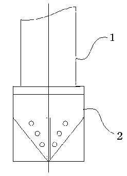 Screw-on disposable underwater concrete conduit head