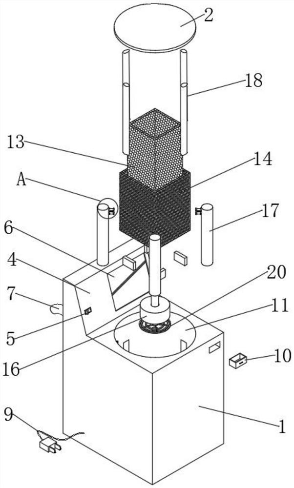 Full-automatic centrifugal tube plate cleaning and disinfecting device