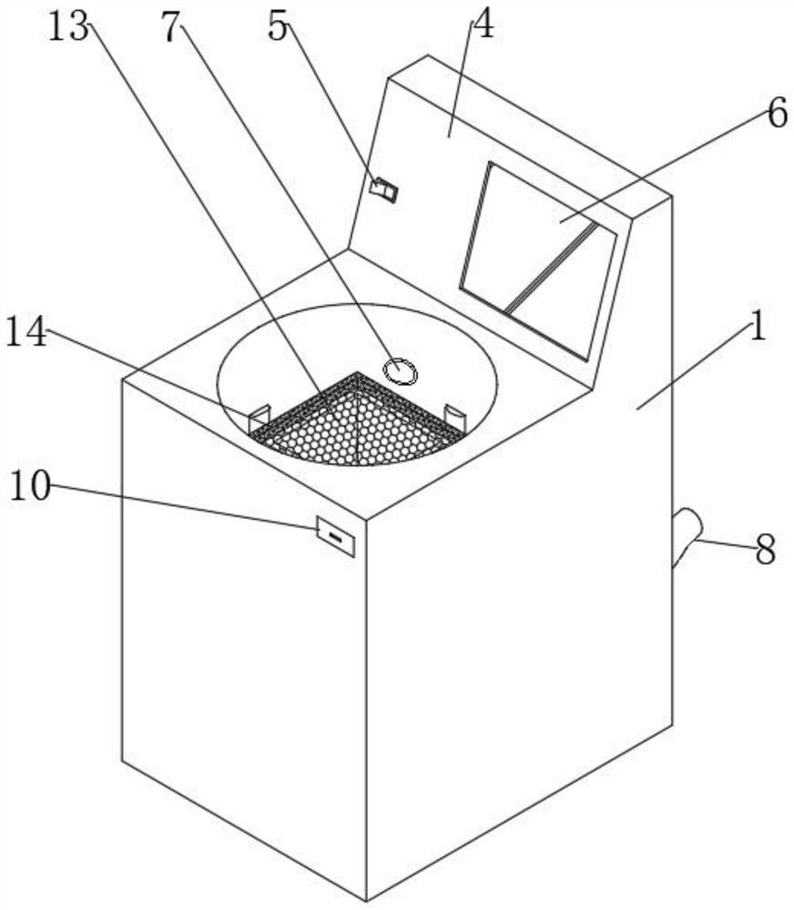 Full-automatic centrifugal tube plate cleaning and disinfecting device