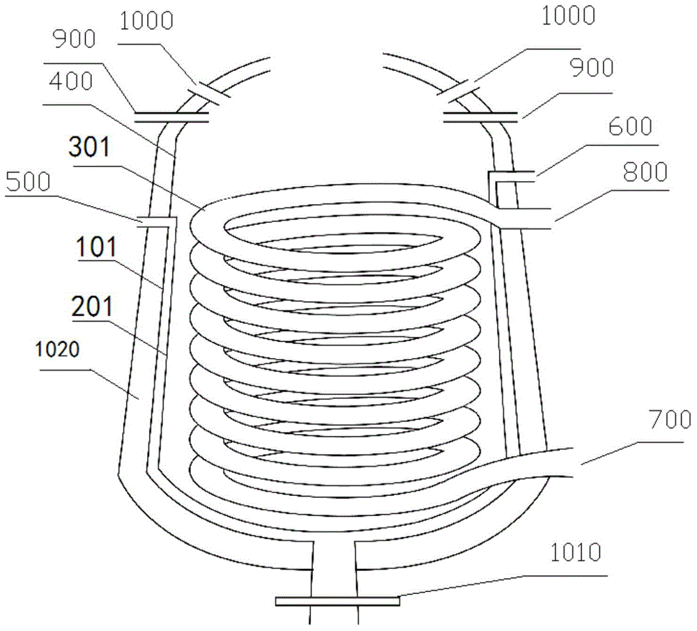 Recycling heat transfer system