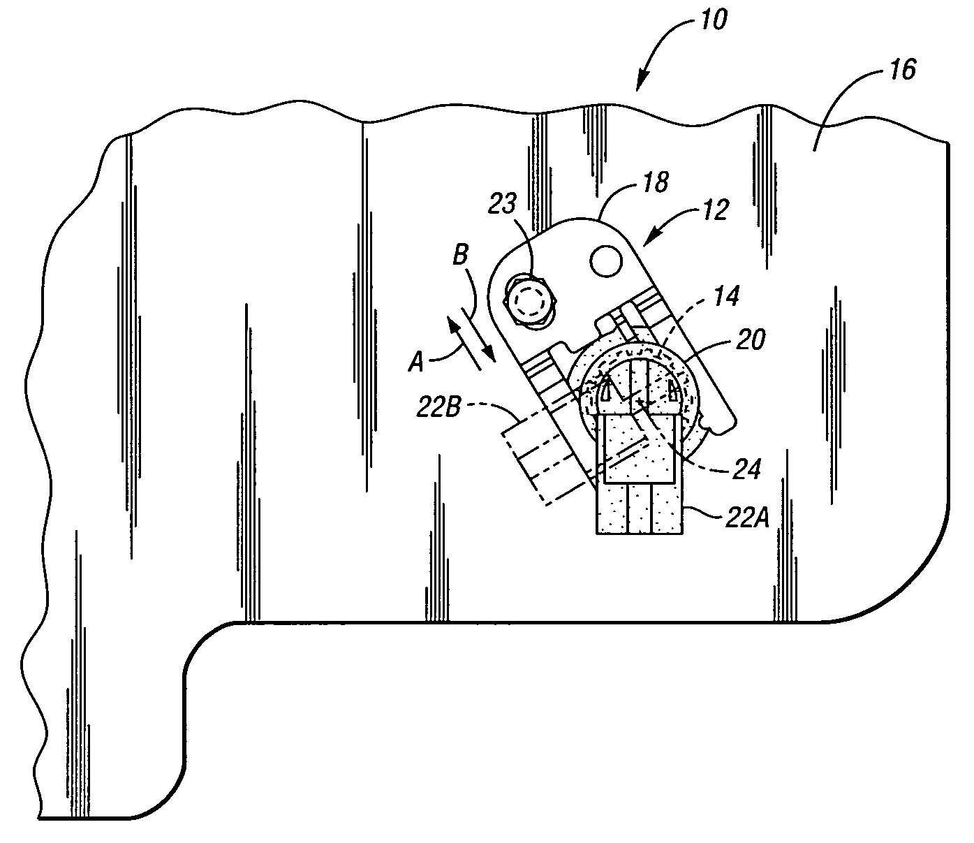 Sensor assembly and method of assembling a sensor module in a transmission