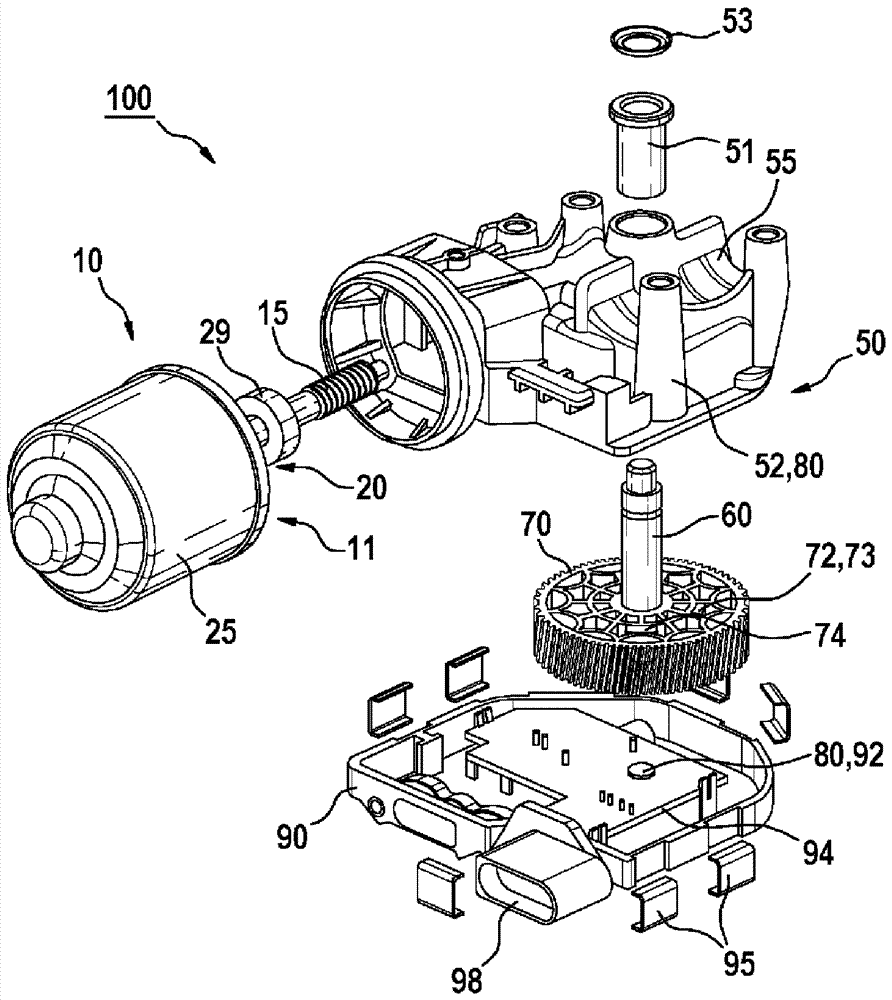 Drive unit for a wiper system