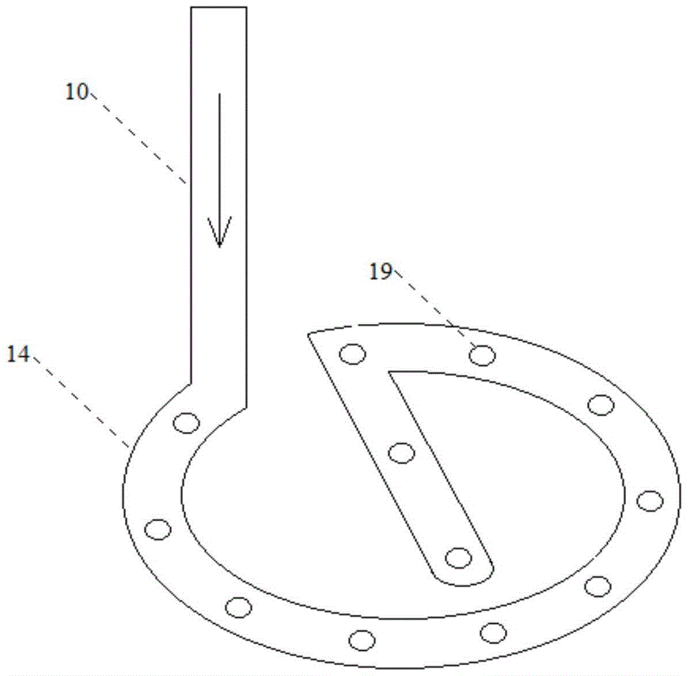 A device for quickly and uniformly adding diluent and inhibitor when stirring fails