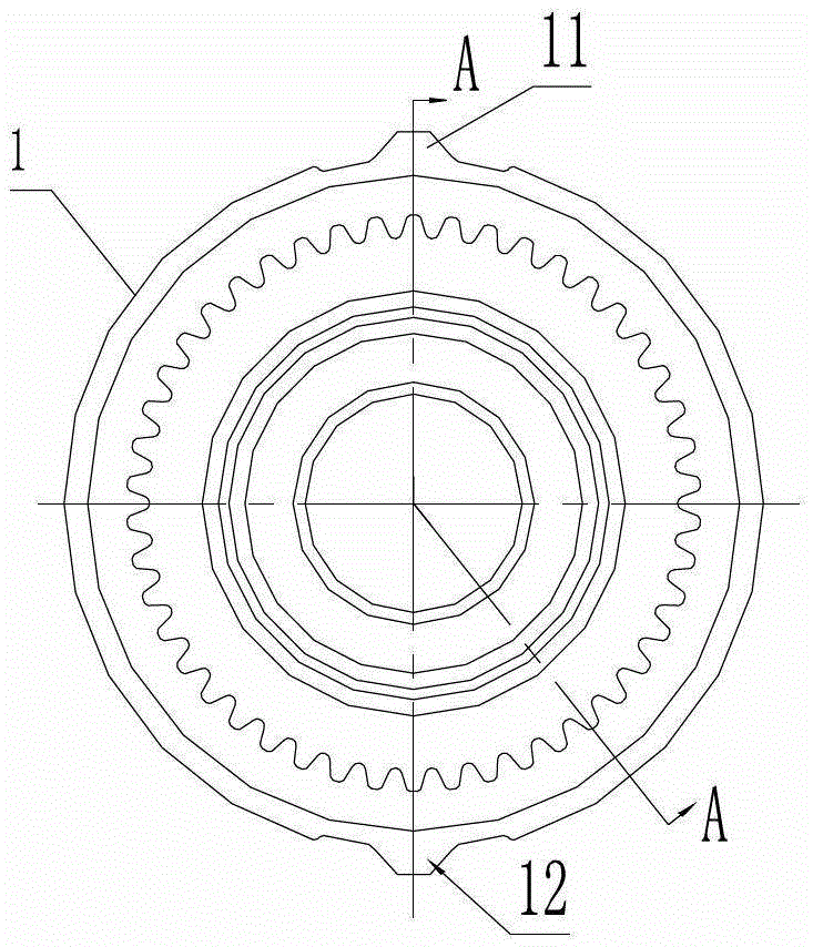 Circumferential damping structure of ring gear seat of starter and starter