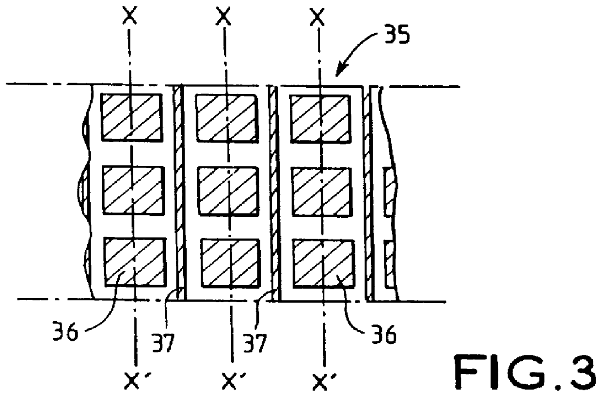 Fingerprint-reading system with integrated heating resistors