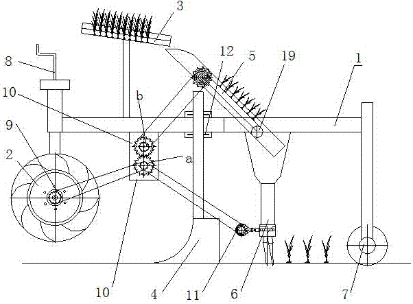 Dry land transplanting combined machine for pot-grown rice seedlings