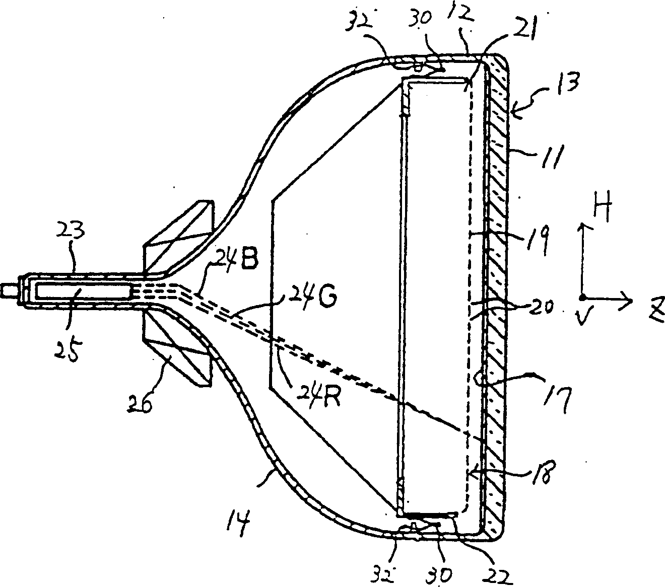 Color cathode ray tube