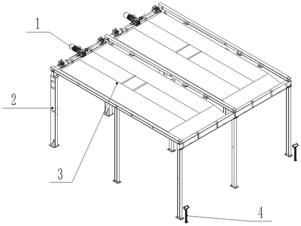 Vehicle carrying plate lifting system, large bus stereo garage and parking method