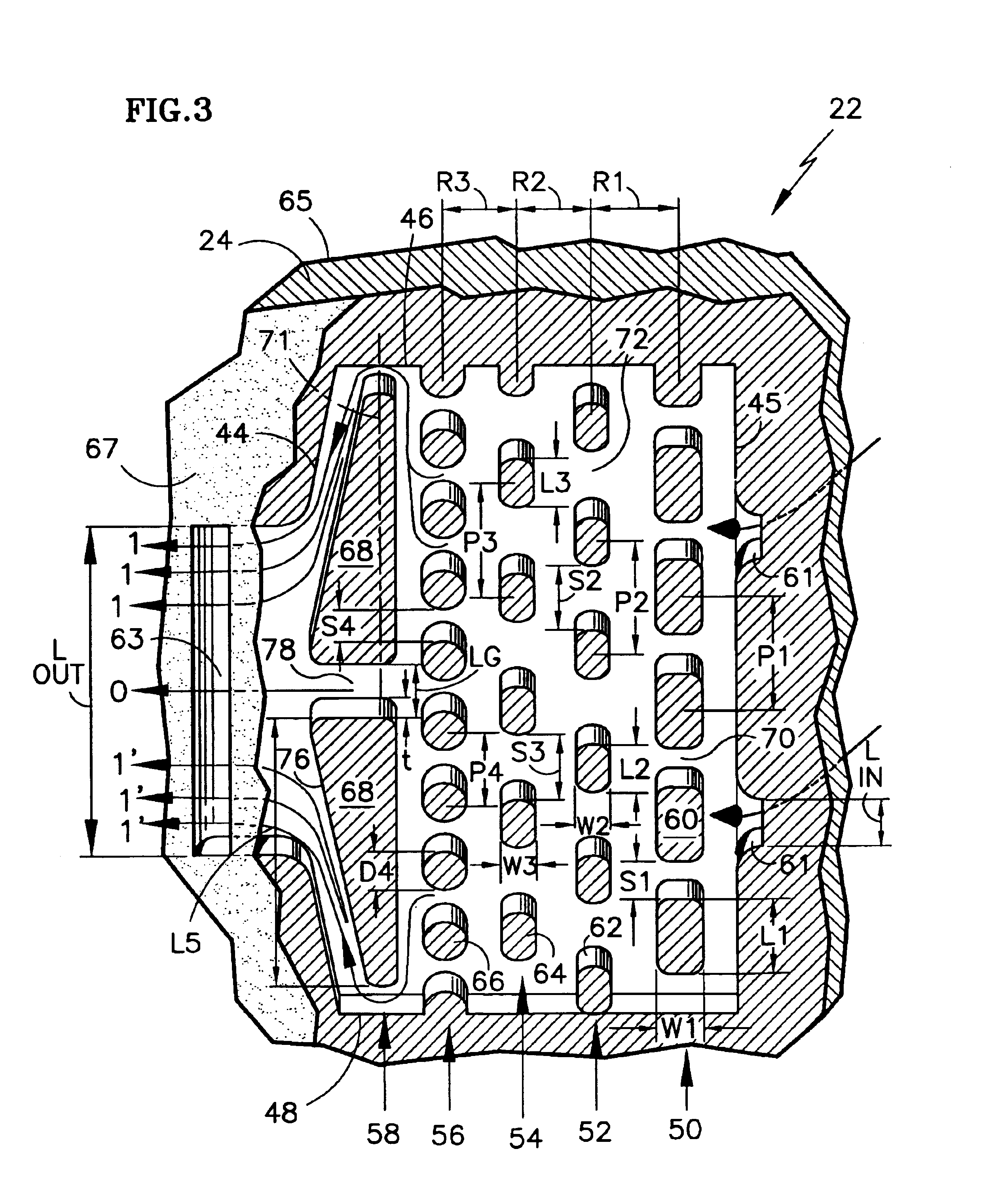 Microcircuit cooling for a turbine blade