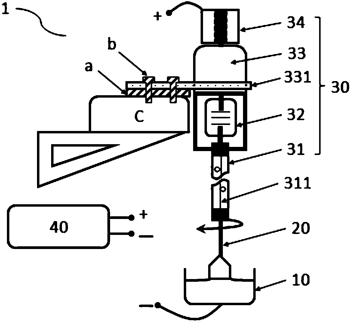 Crystal growth interface electrical signal acquisition system