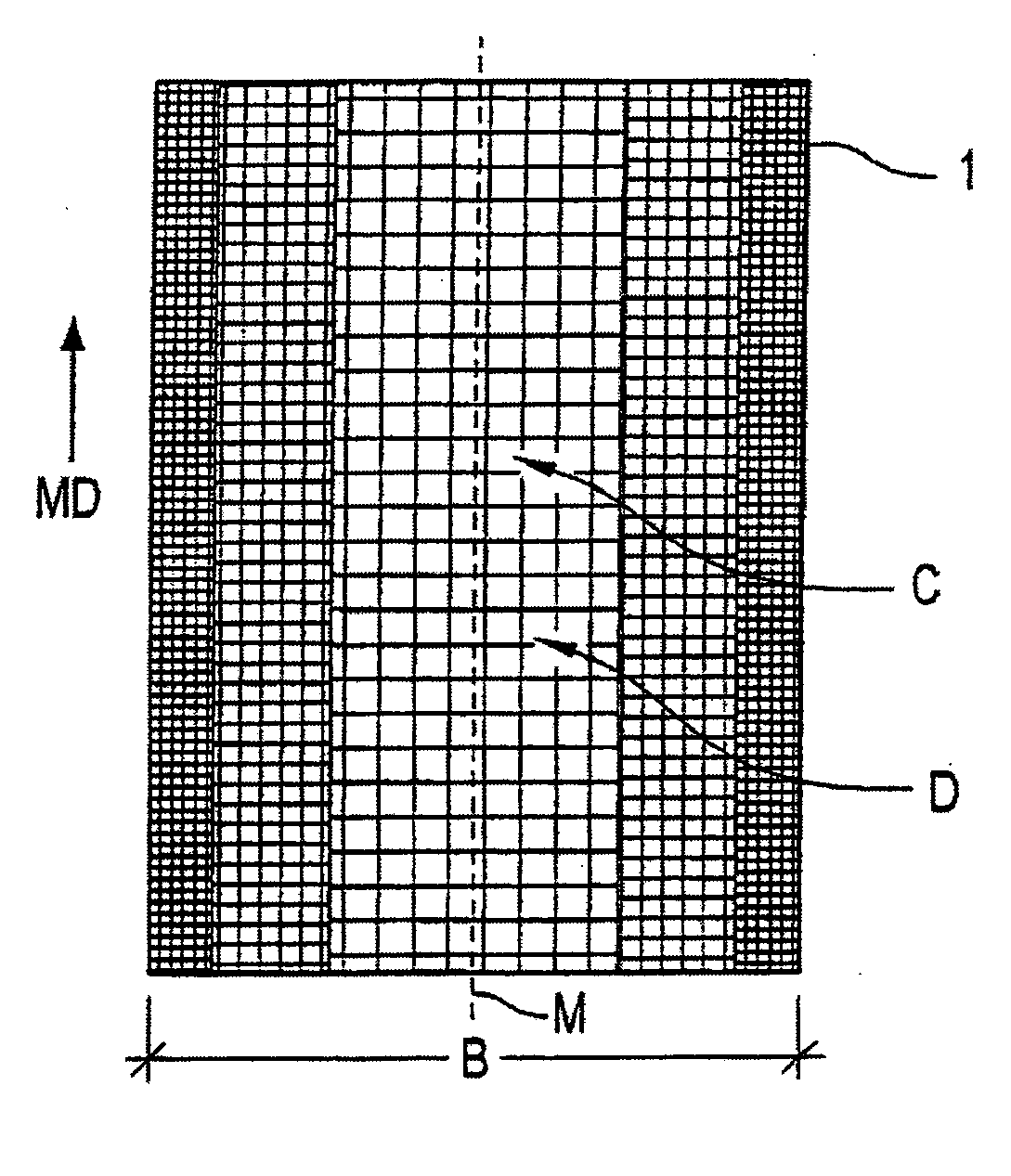 Belt for transferring an in-production fibrous web