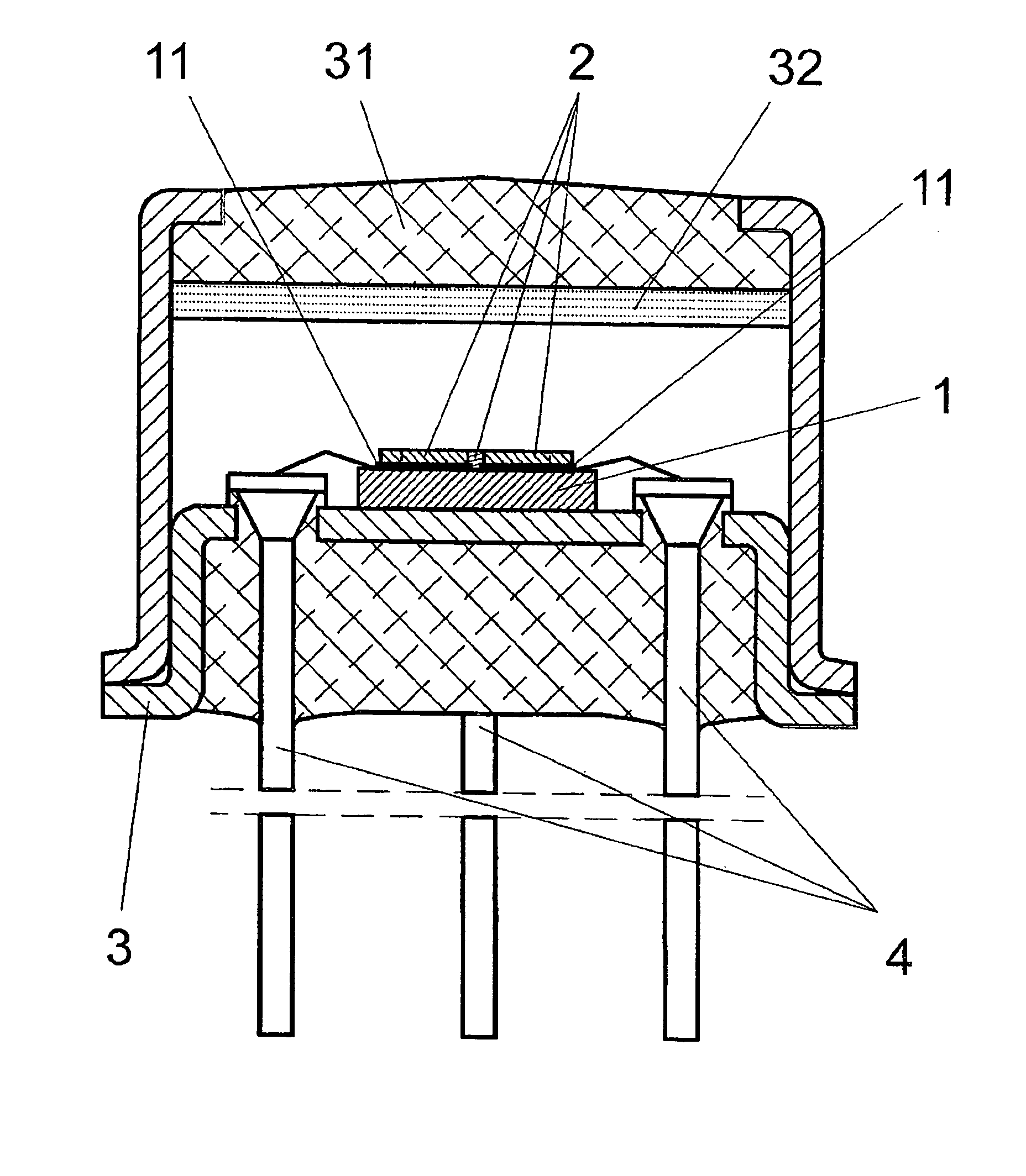 Photo sensor for standardized color measurement