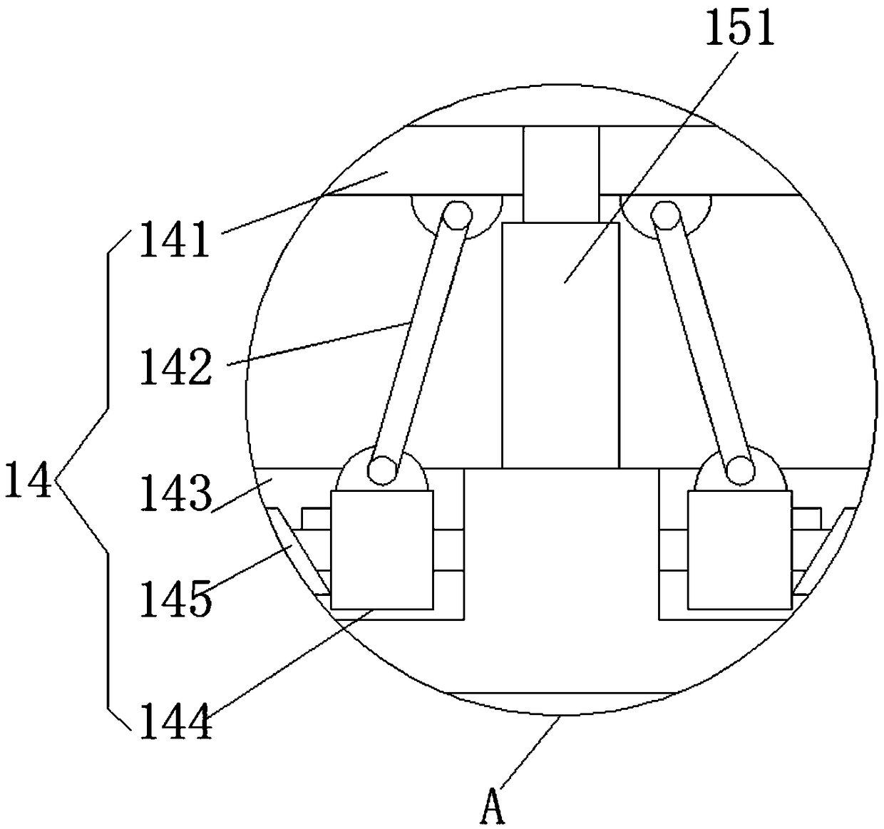 A storage battery device with automatic storage and deployment functions