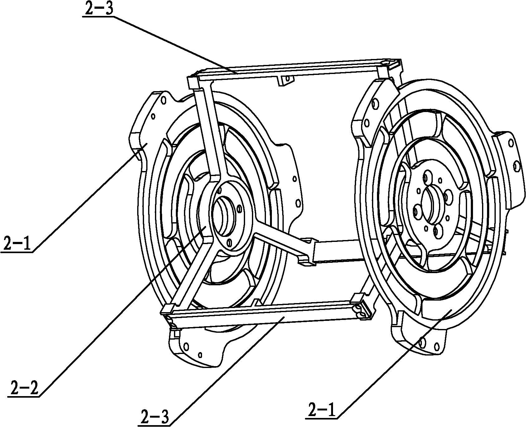 Spherical robot driven by double eccentric mass blocks