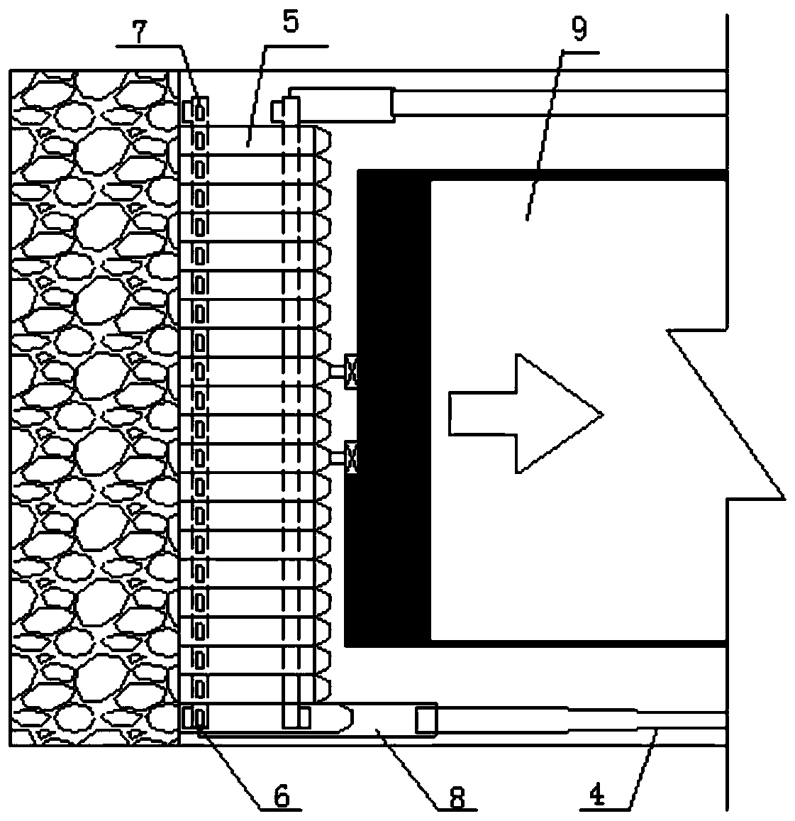 System and method for dry filling of mined-out areas