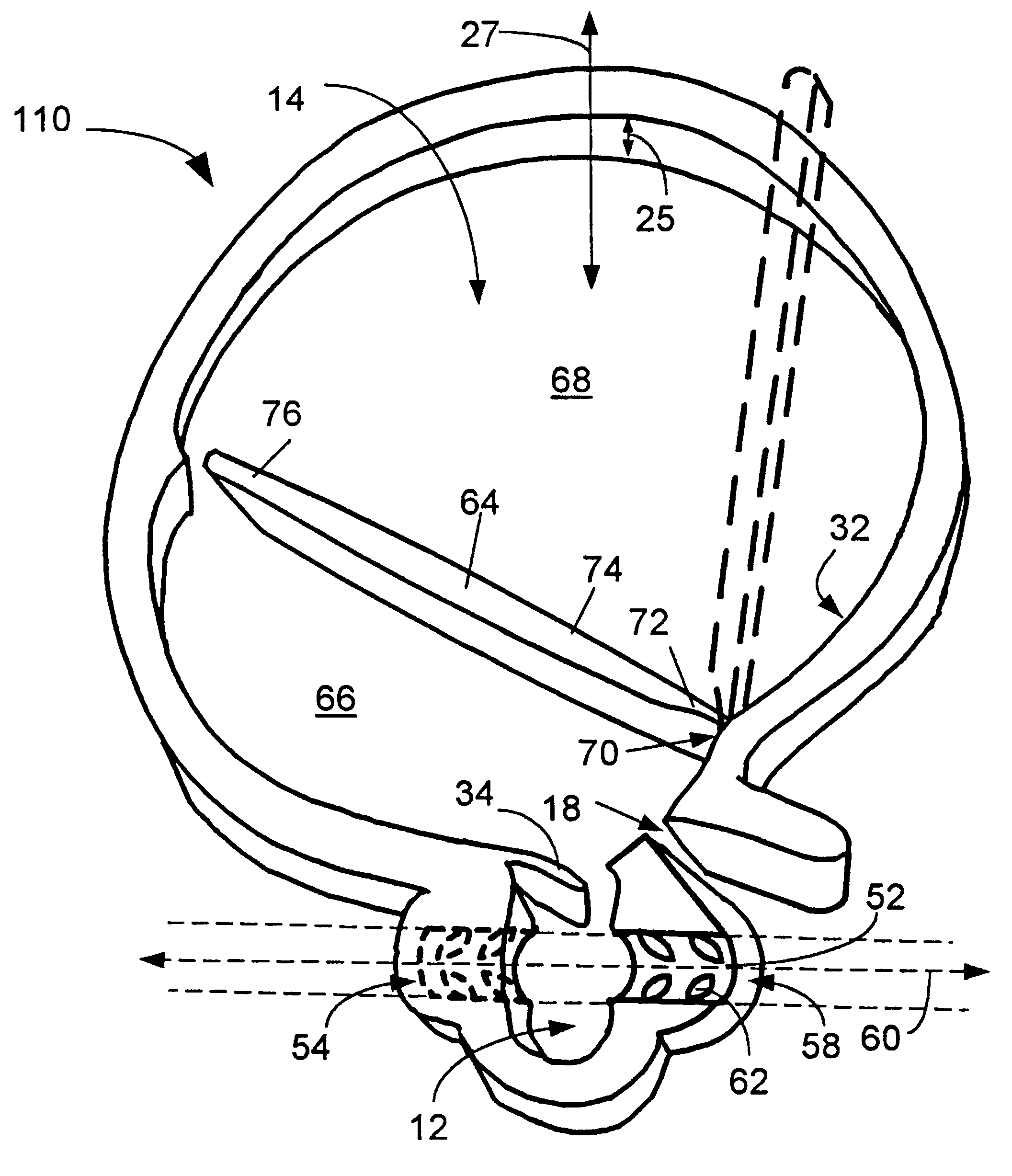 Resilient fastening clip for plants