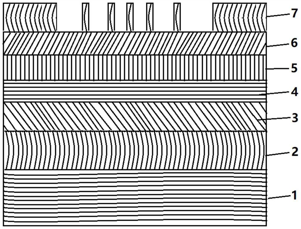 Micro-led array device based on Group III nitride semiconductor and its preparation method